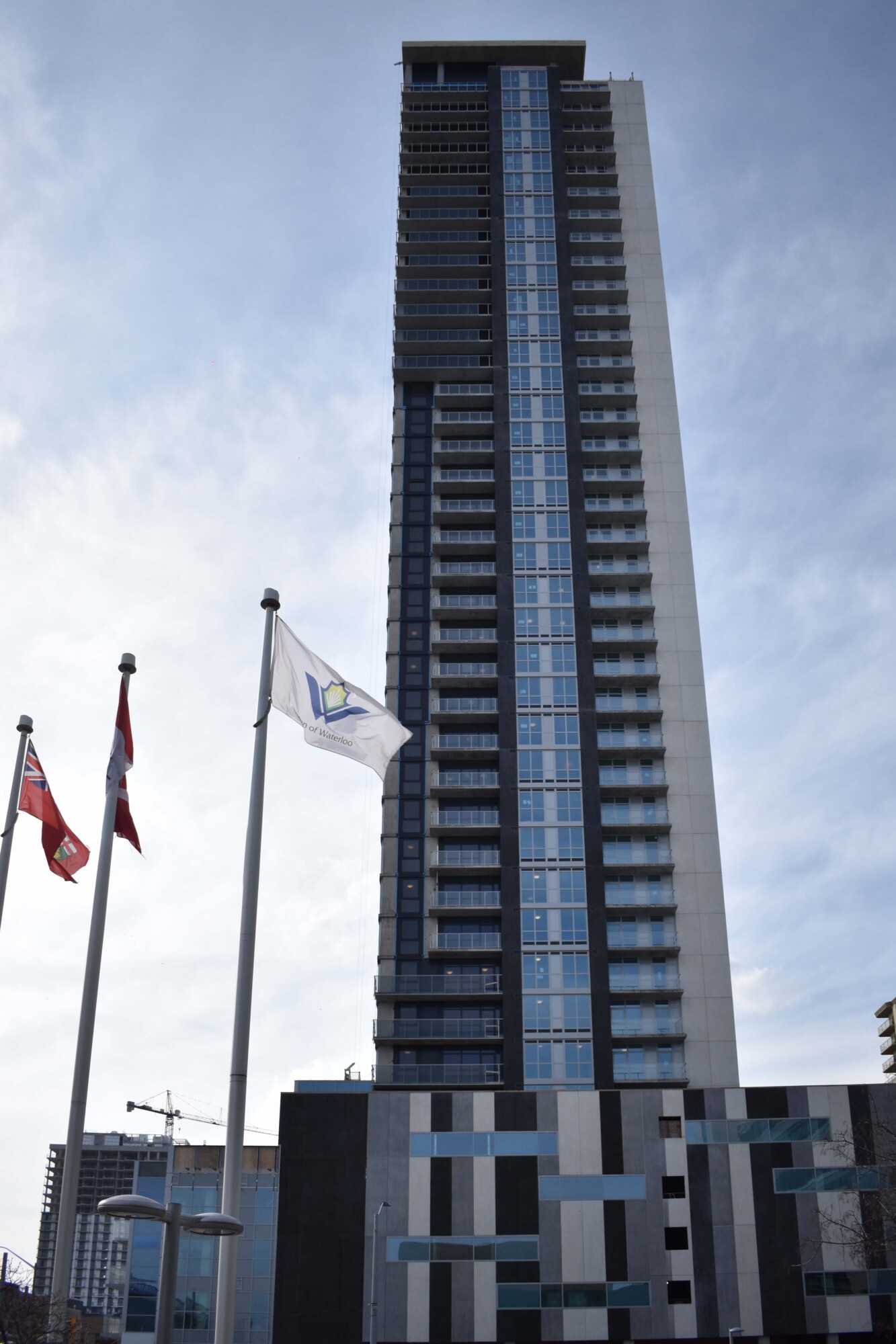 Photo of a high rise condo in Kitchener, Ontario.