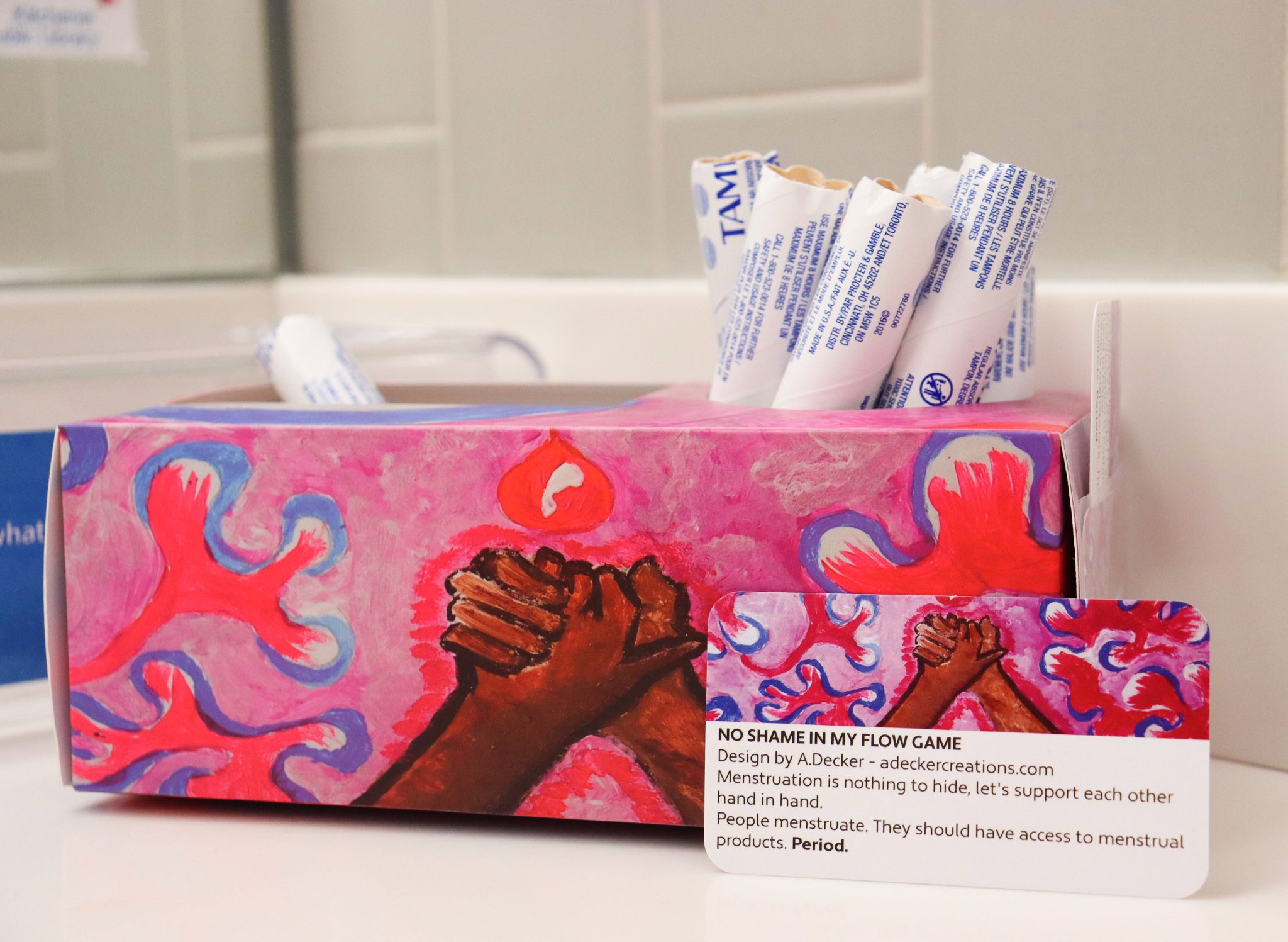 Local Artists Collaborate with Changing the Flow on Inclusive Period Boxes