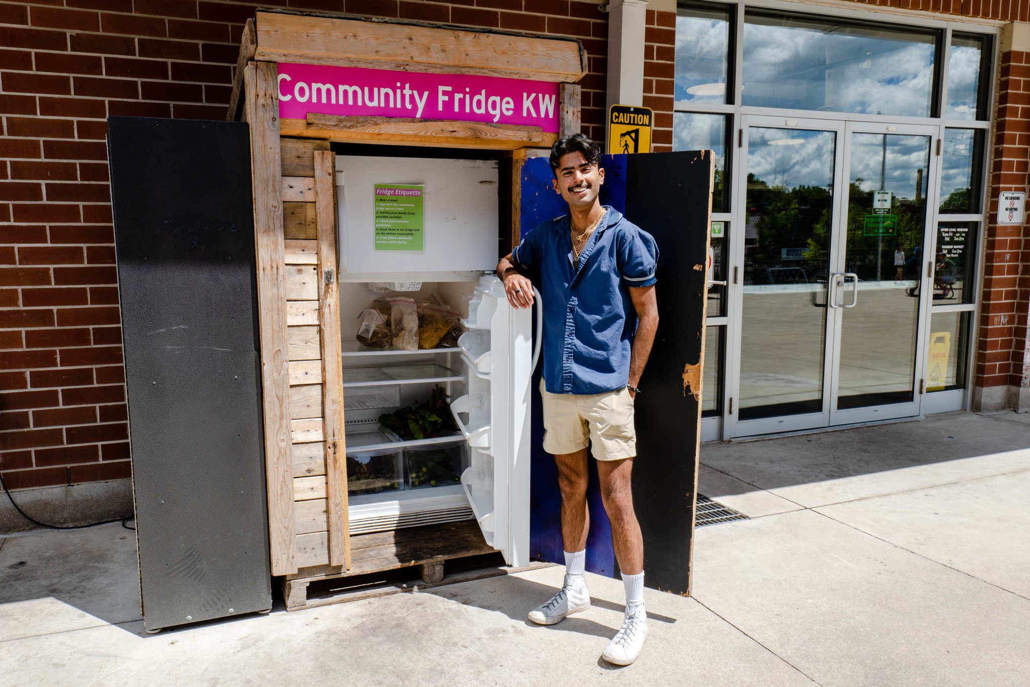 KAMIL AHMED REFLECTS ON KITCHENER’S COMMUNITY FRIDGE OVER THE PANDEMIC